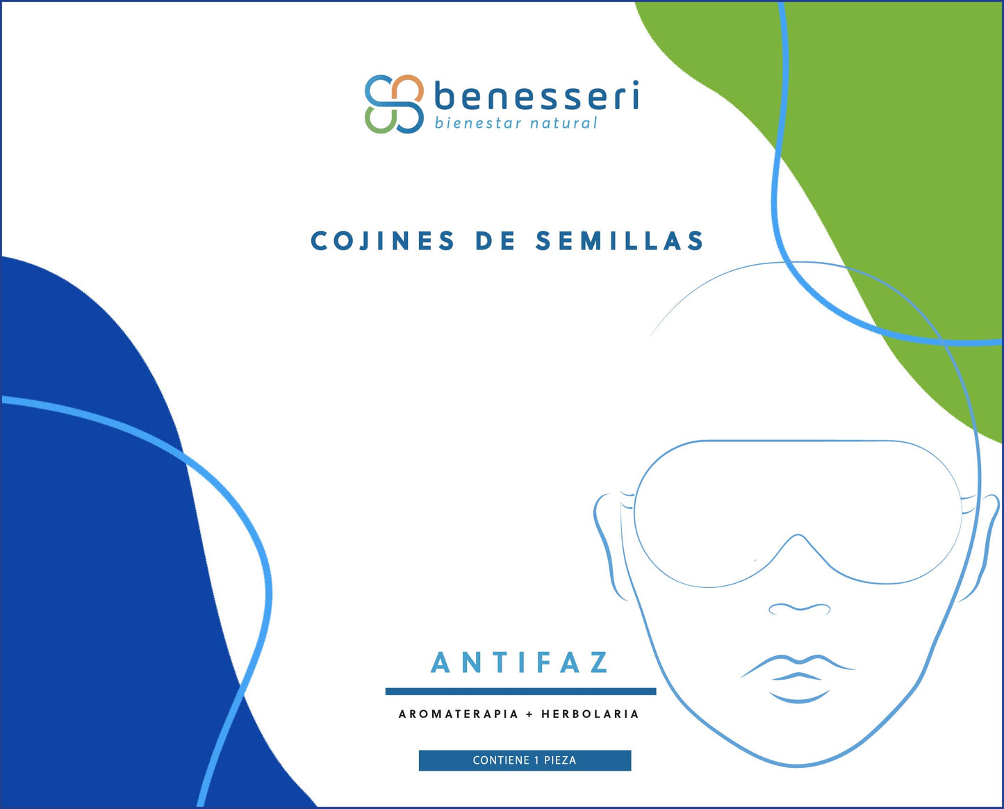 Compresa Antifaz de Semillas Naturales